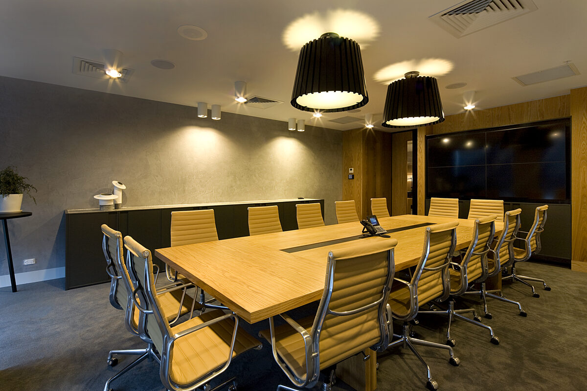 Typical office fit-out, boardroom